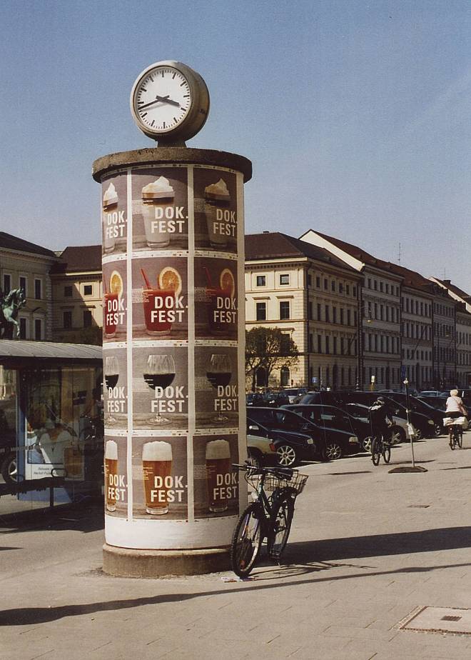 Poster column in Ludwigstraße, 2005