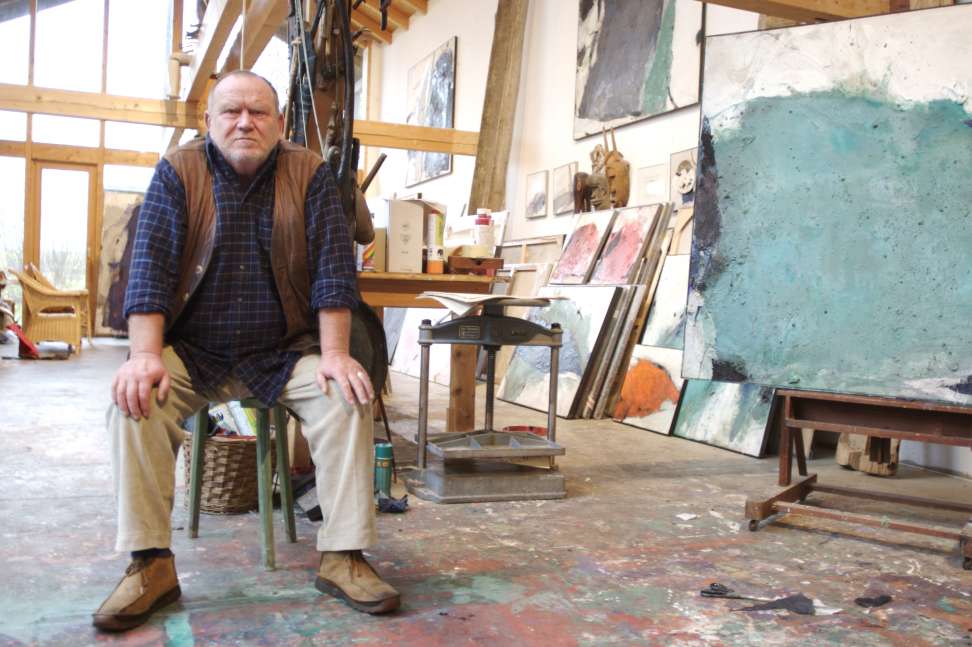 Besuch Im Maler Atelier Norbert Grund Als Kunstdruck Oder